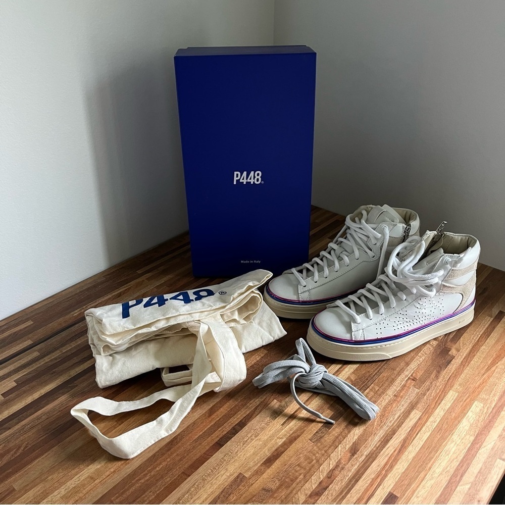 NWT P488 Taylor Profile unisex skater High Top Italian leather Sneakers